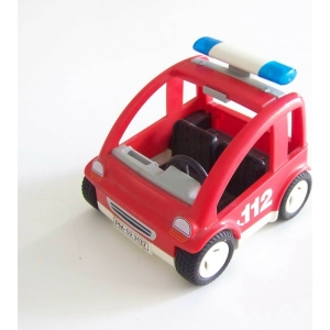 PLAYMOBIL (G510) POMPIERS - Petite Voiture du Chef d'Unité 3177