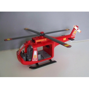 PLAYMOBIL (G511) POMPIERS - Hélicoptère des Secours Rouge 4428