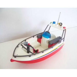 PLAYMOBIL (G513) POMPIERS - Bateau Vedette d'Intervention 4823 Complète