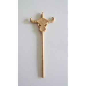 PLAYMOBIL (L741) MOYEN-AGE - Porte Etendard Marron Clair Barbares 4435 4438