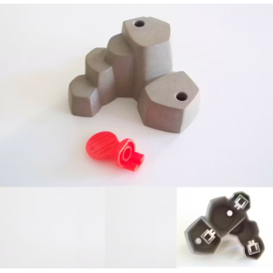 PLAYMOBIL (I110) DECOR - Rocher Gris Clair Moyen