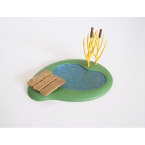 PLAYMOBIL (I244) VEGETATION - Petite Mare avec Roseaux 3115