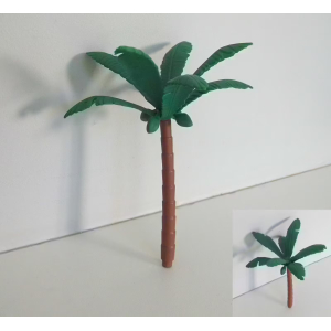 PLAYMOBIL (I2125) VEGETATION - Palmier 13cm Feuilles Relevées 3938 4421 4432