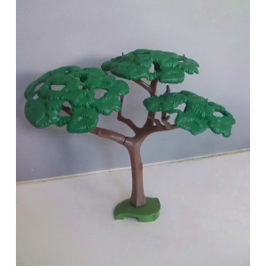 PLAYMOBIL (I258) VEGETATION - Arbre sur Socle Vert Complément Rivière 4828