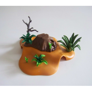 PLAYMOBIL (I254) VEGETATION - Décor Petite Colline avec Végétation Suricate 4853