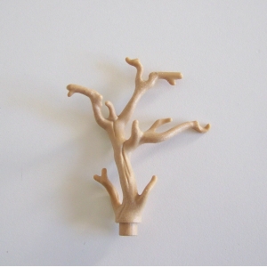 PLAYMOBIL (I284) VEGETATION - Petit Arbre Mort Marron Clair Beige
