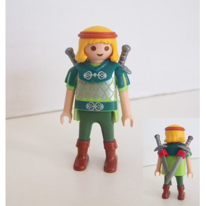 PLAYMOBIL (L42122) MOYEN-AGE - Guerrier Elfique du Dragon Vert 4775