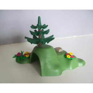PLAYMOBIL (I243) VEGETATION - Paysage Petite Colline avec Grotte 3006