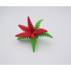 PLAYMOBIL (I238) VEGETATION - Fougère Verte & Rouge Décor Plante 3015 5273 5557