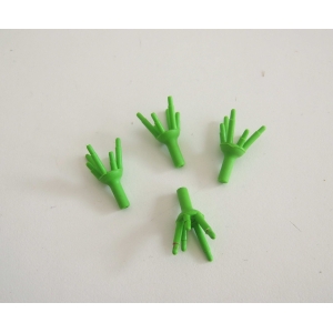 PLAYMOBIL (I2140) VEGETATION - Lot 4 Petite Tige Vert Clair 3120 4055 4095 4484