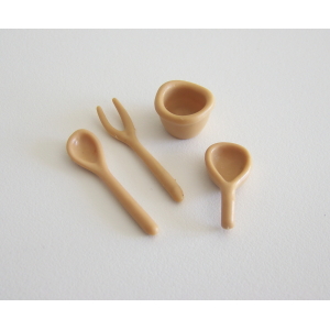 PLAYMOBIL (E166) INDIENS - Lot de 4 Ustensiles de Cuisine Campements 3733 3794