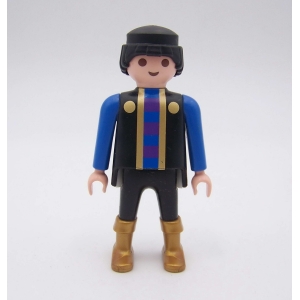 PLAYMOBIL (L42127) MOYEN-AGE - Chevalier Or Noir & Bleu 4177