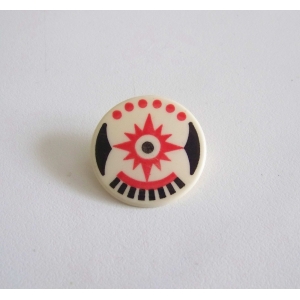 PLAYMOBIL (E174) INDIENS - Bouclier Rond à Motifs avec Soleil 3871