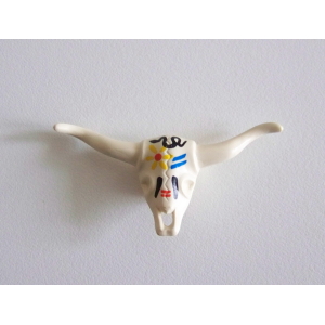PLAYMOBIL (E134) INDIENS - Crane de Vache avec Peintures 3250 3870 4012