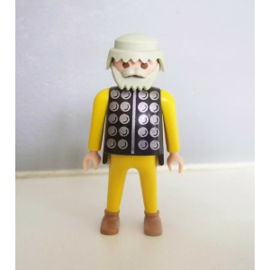 PLAYMOBIL (L4220) MOYEN-AGE - Commandant Gros Ventre Catapulte Lion Noir 3653