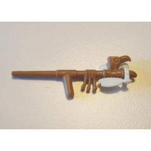 PLAYMOBIL (E129) INDIENS - Calumet de la Paix Marron Clair avec Plumes Blanches