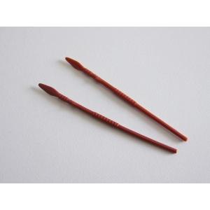 PLAYMOBIL (E142) INDIENS - Lot de 2 Lances Marron Clair