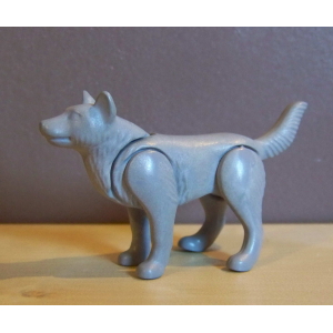 PLAYMOBIL (E237) INDIENS - Loup Gris Gueule Fermée Western Aventure