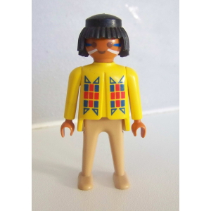 PLAYMOBIL (E222) INDIENS - Guerrier de la Famille 3396