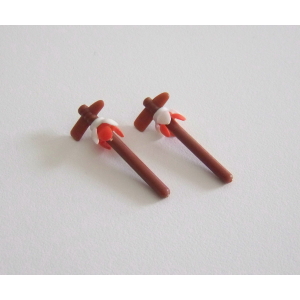 PLAYMOBIL (E318) INDIENS - Lot de 2 Tomahawks Vintage