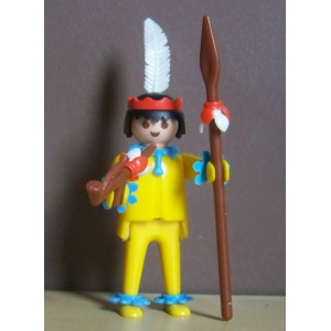 PLAYMOBIL (E402) INDIENS - Guerrier du Set Vintage 3406 de 1976