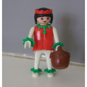 PLAYMOBIL (E404) INDIENS - Squaw Femme avec Panier du Set Vintage 3483 De 1976