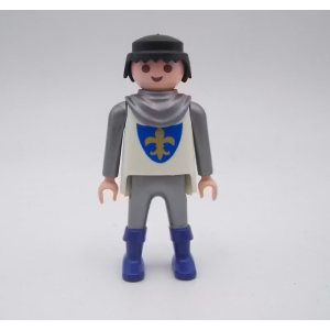 PLAYMOBIL (L42132) MOYEN-AGE - Chevalier Bleu Fleur de Lys 4616 Série Spéciale