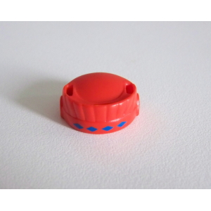 PLAYMOBIL (E506) INDIENS - Support Rouge Motifs pour Coiffe à Plumes Courte Chef