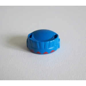 PLAYMOBIL (E508) INDIENS - Support Bleu Motifs pour Coiffe à Plumes Courte Chef