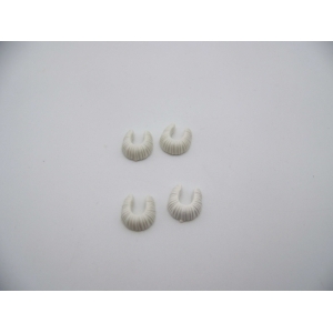 PLAYMOBIL (E527) INDIENS - Lot de 2 Paires Jambière Blanc Danseur Sorcier 3732