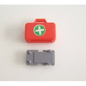 PLAYMOBIL (Y1258) HOPITAL - Valise Secours Rouge avec Contenu Vierge