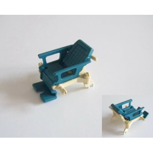 PLAYMOBIL (Y12c03) HOPITAL - Corps de Fauteuil Roulant sans Roues et Jauni 3363