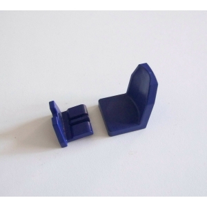 PLAYMOBIL (Y1297) HOPITAL - Siège & Repose Pieds Fauteuil Roulant Bleu Vert 3928
