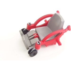 PLAYMOBIL (Y1212) HOPITAL - Corps Fauteuil Roulant Rouge & Gris 4226 A compléter