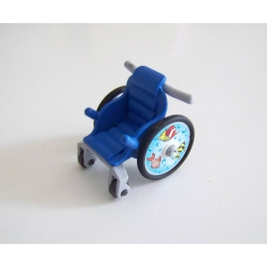 PLAYMOBIL (Y1264) HOPITAL - Chaise Fauteuil Roulant Bleu pour Enfant 4407