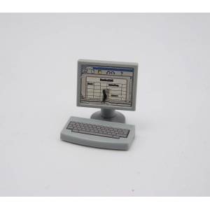 PLAYMOBIL (Y12117) HOPITAL - Ordinateur Terminal Gestion Patients 4404 (abimé)