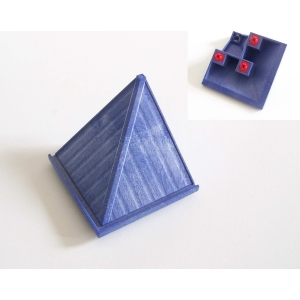 PLAYMOBIL (Y226) HOPITAL - Pan Toit Bleu Angle 7x8.5cm 4404