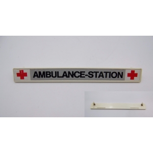 PLAYMOBIL (Y208) HOPITAL - Panneau Affiche Ambulance Station 3432