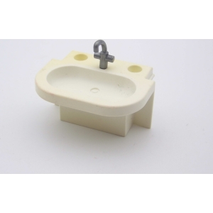 PLAYMOBIL (Y205) HOPITAL - Lavabo Blanc à Encastrer Baignoire Bébé 4404 (Jauni)