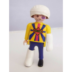 PLAYMOBIL (Y3223) HOPITAL - Homme Blessé Accidenté Pansements & Plâtres 3845