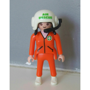 PLAYMOBIL (Y3207) HOPITAL - Femme Pilote Hélicoptère de Secours 3845