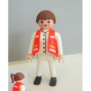 PLAYMOBIL (Y3204) HOPITAL - Femme Médecin Ambulancier Pédiatre 4623