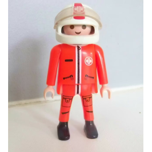 PLAYMOBIL (Y3214) HOPITAL - Homme Pilote Coursier Moto des Urgences 4224