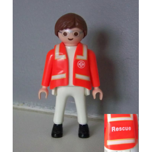 PLAYMOBIL (Y3202) HOPITAL - Homme Médecin Ambulancier 4221