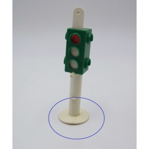PLAYMOBIL (Q1128) CHANTIER - Feux Tricolores Vert Vintage 3494 Cassé - Jauni
