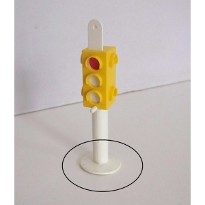 PLAYMOBIL (Q1116) CHANTIER - Feux Tricolores Jaune Complet Vintage 3489 Abimé
