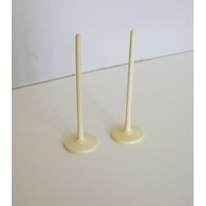 PLAYMOBIL (Q1126) CHANTIER - Lot 2 Supports Panneaux Signalisation Vintage Jauni