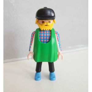 PLAYMOBIL (Q251) CHANTIER - Ouvrier avec Tablier Chantier de Construction 3833