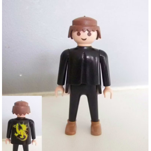 PLAYMOBIL (L4234) MOYEN-AGE - Soldat Archer du Dragon Jaune 3669