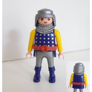 PLAYMOBIL (L4209) MOYEN-AGE - Soldat Chevalier du Lion Bleu 3268 4133
